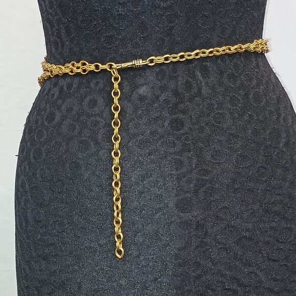 Ferrara German Faux Hematite Glass Stone Belt